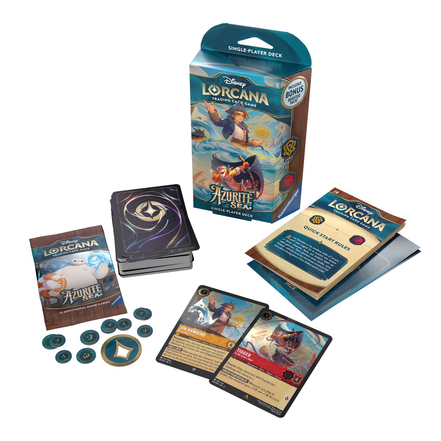 Disney's Lorcana: Azurite Sea Starter Deck Amber & Ruby