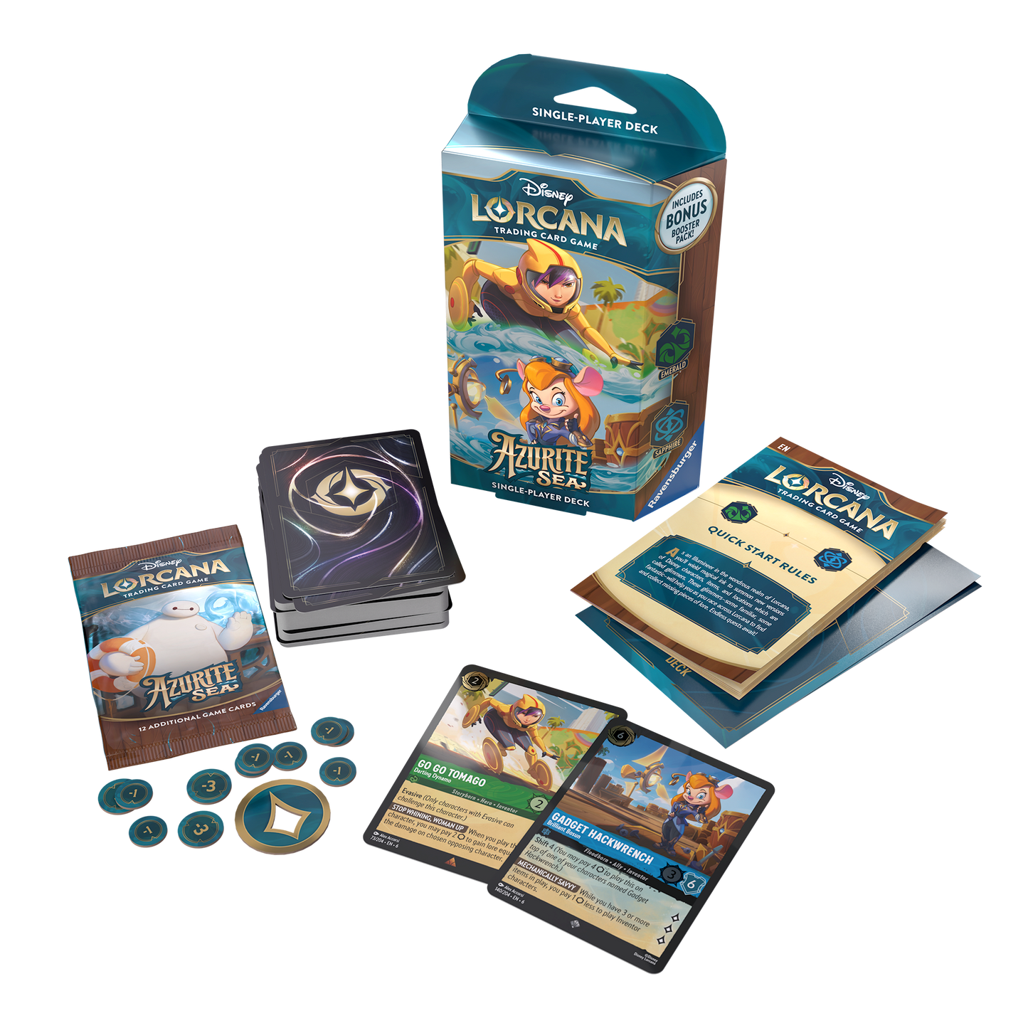 Disney's Lorcana: Azurite Sea Starter Deck Emerald & Sapphire