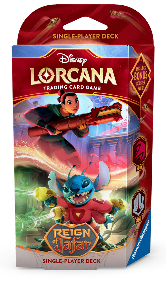 Disney's Lorcana: Reign of Jafar Starter Deck Ruby and Steel